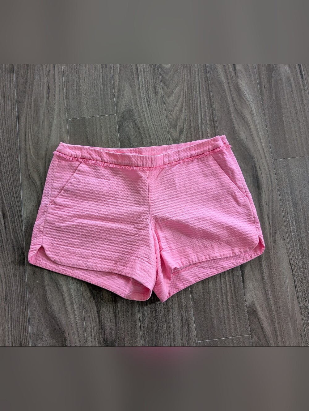 Lily Pulitzer Bright Pink Women's Textured Casual Shorts (Size 4)